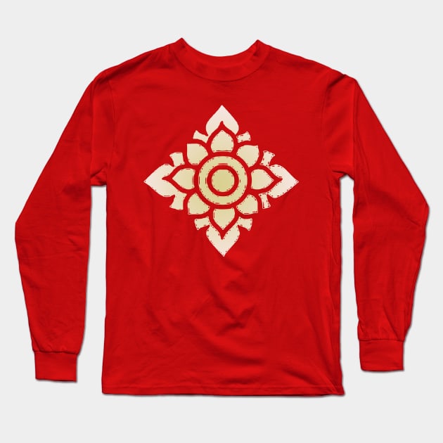 Thai Art Patterns Long Sleeve T-Shirt by EnjoyArty